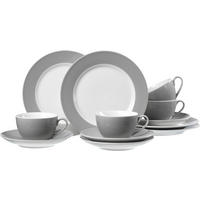 KAFFEESET 12-teilig  - Hellgrau, Basics, Keramik (33/30/27cm) - Ritzenhoff Breker