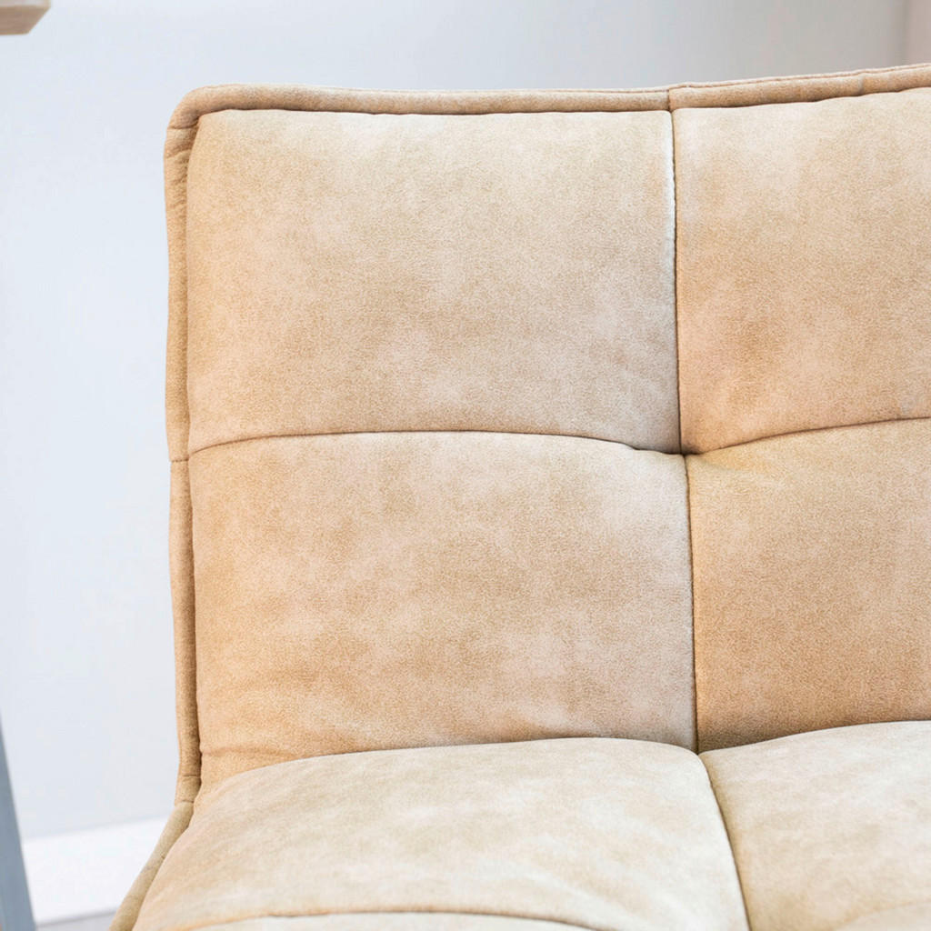 Thumbnail - Mid.you Barhocker-Set, Beige, Metall, Textil, Vintage, U-Form, 44x87x50 cm, Esszimmer, Barmöbel, Barhocker