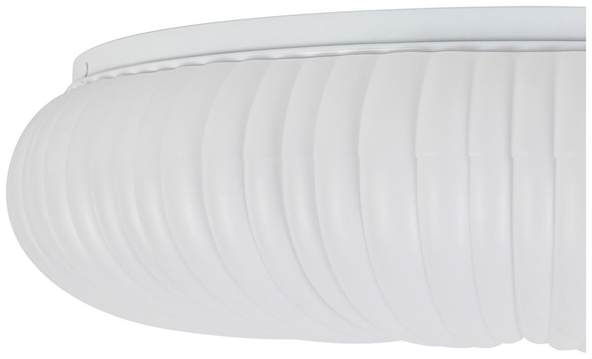 DECKENLEUCHTE  52/10 cm    - Weiß, Design, Kunststoff/Metall (52/10cm) - Collet's Monde