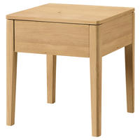 NACHTSCHRANK 43/48/43 cm Eiche massiv  - Eichefarben, Design, Holz (43/48/43cm) - Hasena