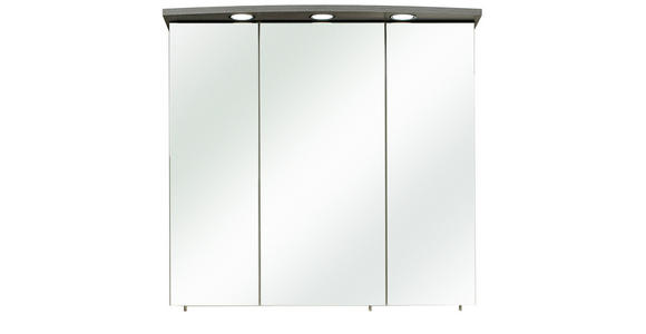 SPIEGELSCHRANK 75/72/20 cm  - Alufarben/Braun, KONVENTIONELL, Glas/Holzwerkstoff (75/72/20cm) - Xora