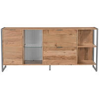 SIDEBOARD Coswig 178/80/40 cm  - Hellbraun/Naturfarben, KONVENTIONELL, Glas/Holz (178/80/40cm) - Livetastic