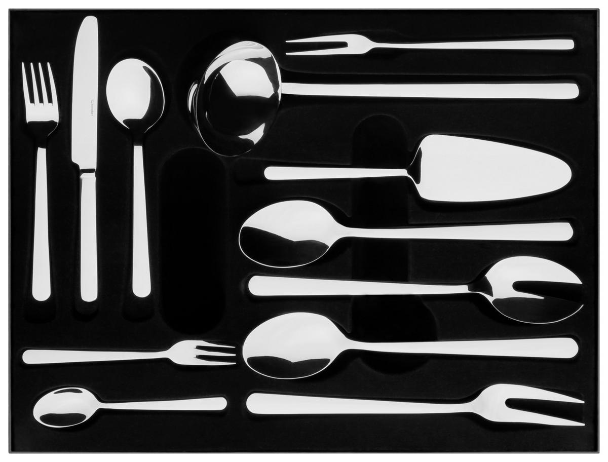 BESTECKSET BETA 67-teilig Edelstahl  - Silberfarben, MODERN, Metall (43/8.5/35.5cm) - Berndorf