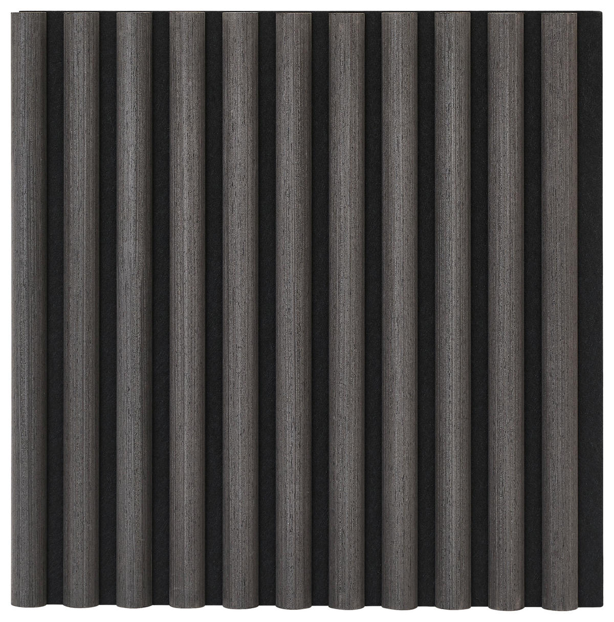 WANDPANEEL Schwarz  - Schwarz, Design, Holzwerkstoff/Kunststoff (41/41/2,1cm) - Livetastic