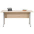 SCHREIBTISCH Alufarben, Eichefarben - Eichefarben/Alufarben, Design, Metall (160/75/80cm) SCHREIBTISCH Alufarben, Eichefarben - Eichefarben/Alufarben, Design, Metall (160/75/80cm)