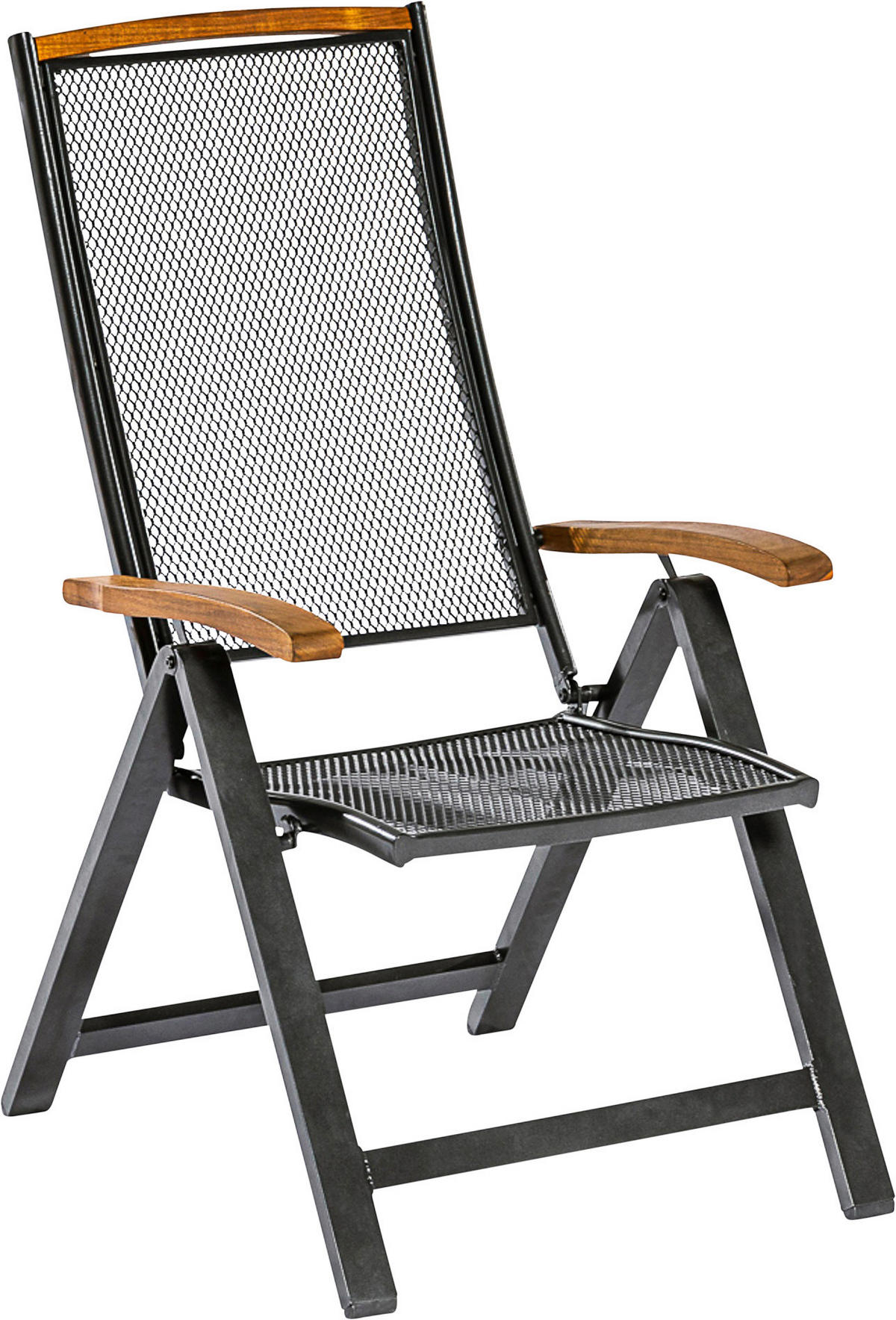 GARTENGARNITUR 5-teilig  - Graphitfarben/Naturfarben, MODERN, Holz/Metall - Gardenson