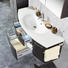 BADEZIMMER Schwarz - Schwarz, Design (122cm) - Novel