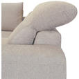 ECKSOFA Beige Chenille  - Beige/Schwarz, KONVENTIONELL, Textil/Metall (185/240cm) - Carryhome