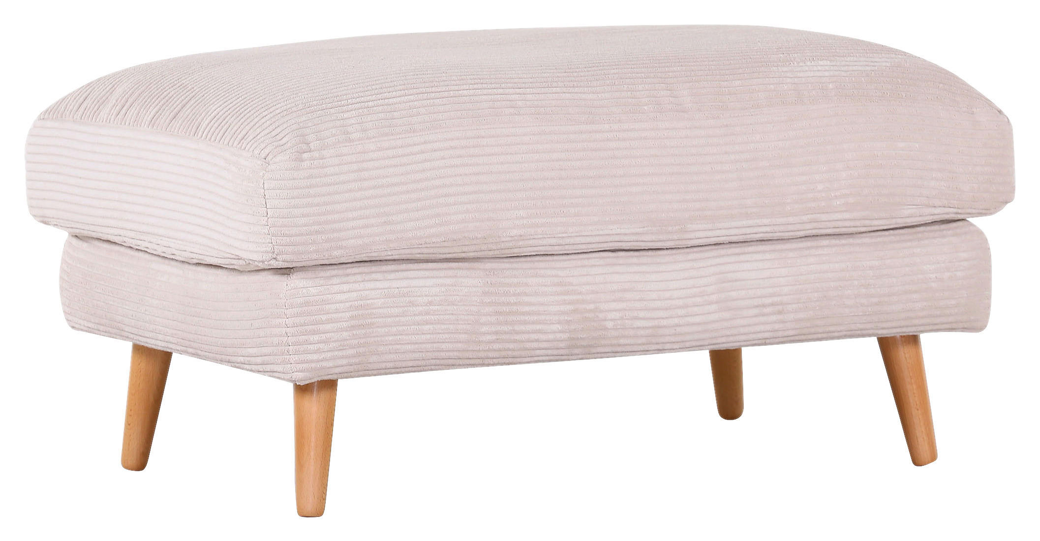 HOCKER Cord Beige  - Beige/Naturfarben, ROMANTIK / LANDHAUS, Holz/Textil (100/50/63cm) - Landscape