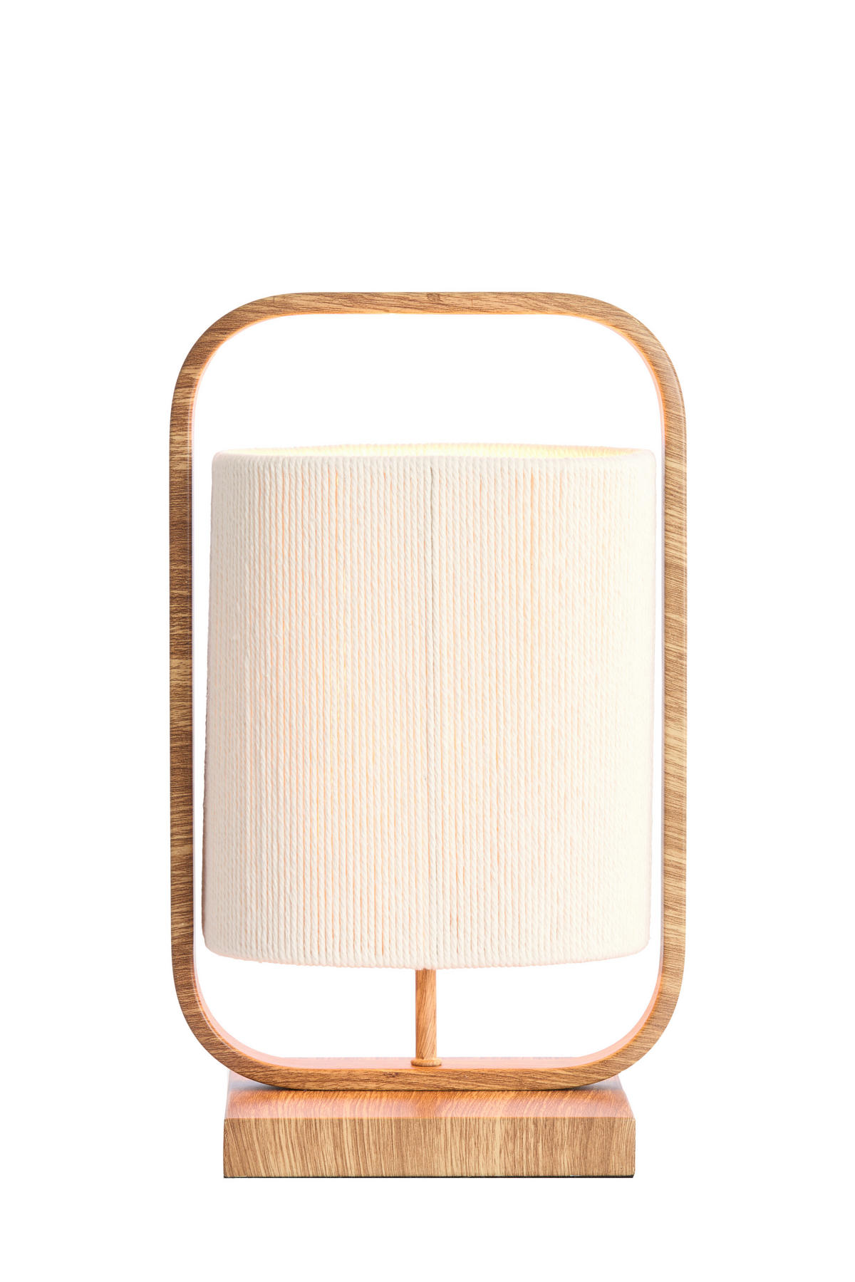 TISCHLEUCHTE Lecce 15/37,5/22,5 cm  - Braun, Design, Kunststoff/Textil (15/37,5/22,5cm) - Light & Living