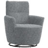 SESSEL in Chenille, Flachgewebe Blaugrau  - Blaugrau/Schwarz, Design, Textil/Metall (81/92/84cm) - Xora