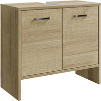 WASCHBECKENUNTERSCHRANK 60,6/54,3/28,4 cm  - Chromfarben/Eichefarben, Basics, Holzwerkstoff (60,6/54,3/28,4cm) - Pelipal