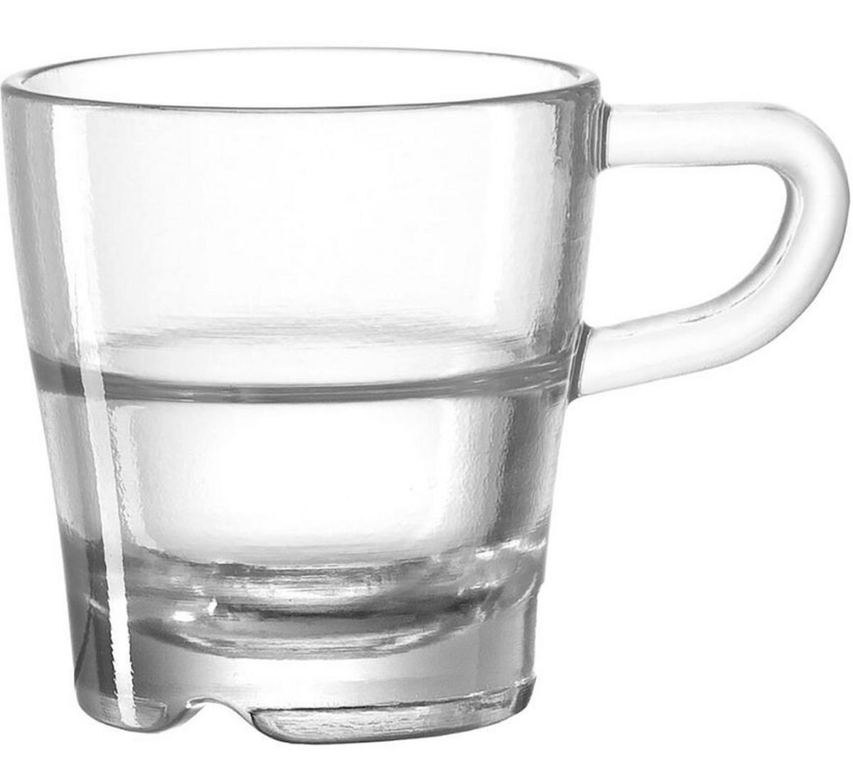 TASSENSET Senso 6-teilig  - Transparent, Basics, Glas (0,04l) - Leonardo
