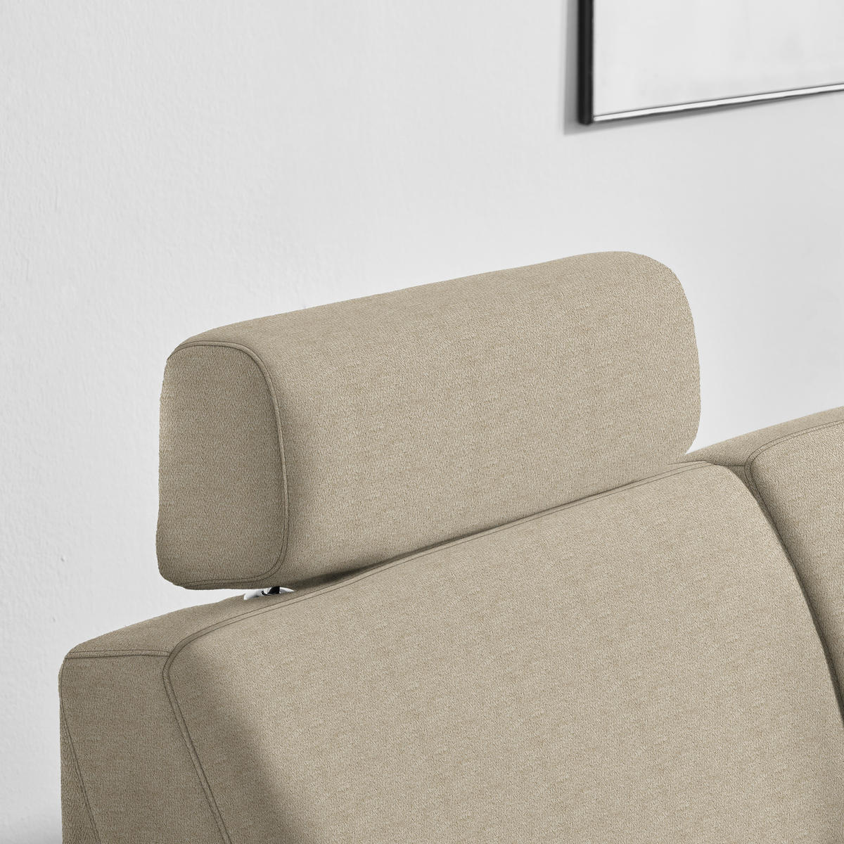 ECKSOFA in Webstoff Beige  - Beige/Schwarz, Konventionell, Kunststoff/Textil (224/165cm) - Xora