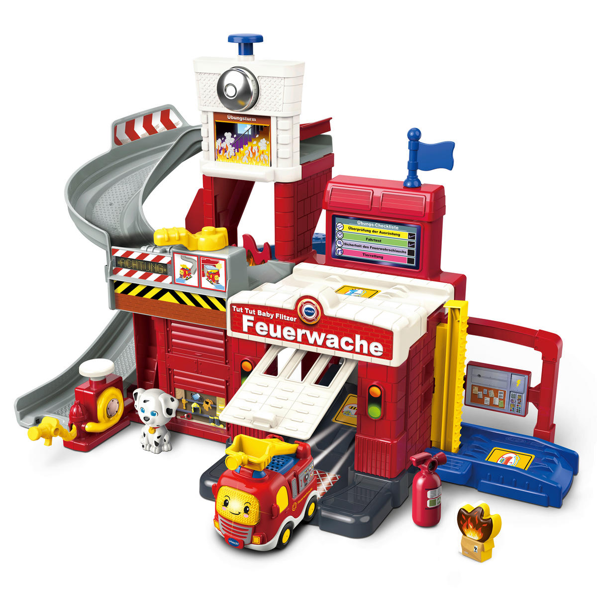 PARKGARAGE - Rot/Multicolor, Basics, Kunststoff (45/33/12,8cm) - Vtech