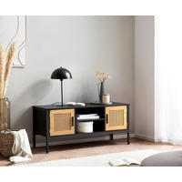 TV-SZEKRÉNY 110/48/40 cm  - barna/fekete, Konventionell, faalapú anyag/fém (110/48/40cm) - Livetastic