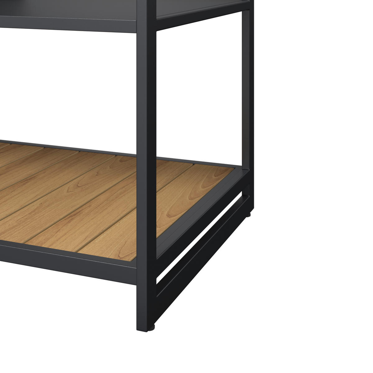 OUTDOORKÜCHE - Anthrazit/Naturfarben, MODERN, Kunststoff/Metall (120/116/60cm) - Ambia Garden