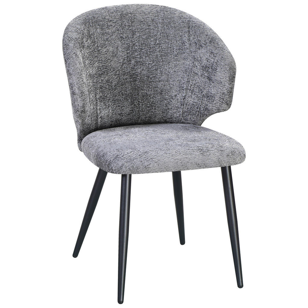 Vierfußstuhl Sindy Chenille Grau