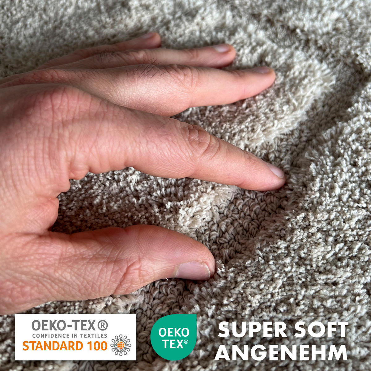 BADEMATTE Atlantis Silberfarben 60/100 cm  - Silberfarben, Basics, Kunststoff/Textil (60/100cm) - Floordirekt