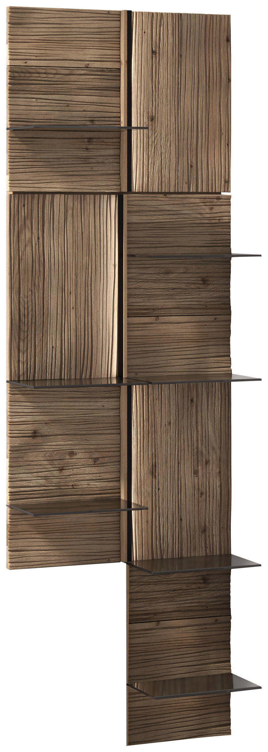 WANDPANEEL Wildeiche  64,2/191,6/22,5 cm  - Wildeiche, Design, Glas/Holz (64,2/191,6/22,5cm) - Voglauer