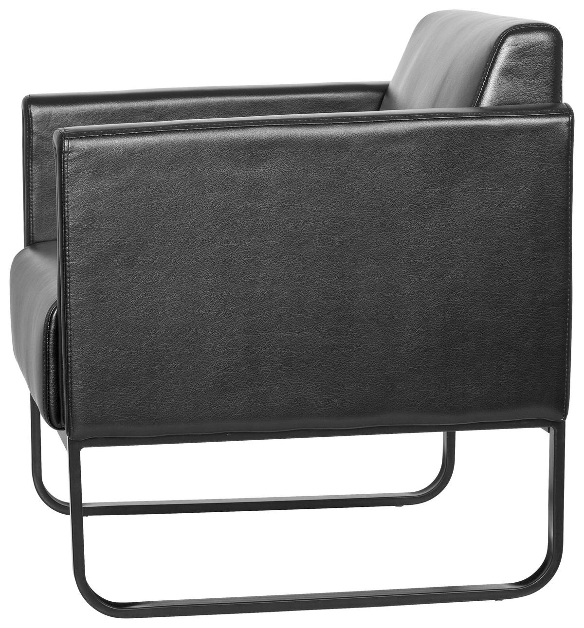 FOTELJ,  črna tekstil - črna, Moderno, kovina/tekstil (67/78/71cm) - MID.YOU