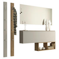 GARDEROBE 5-teilig  in 180/185/22 cm  - Sandfarben/Eichefarben, Design, Holzwerkstoff (180/185/22cm) - Moderano