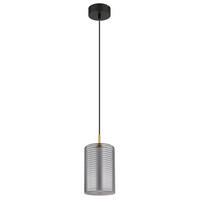 VISEČA LED-SVETILKA   //3000 K/230 V/ - črna/barve medenine, Design, kovina/steklo (18/150cm) - Globo