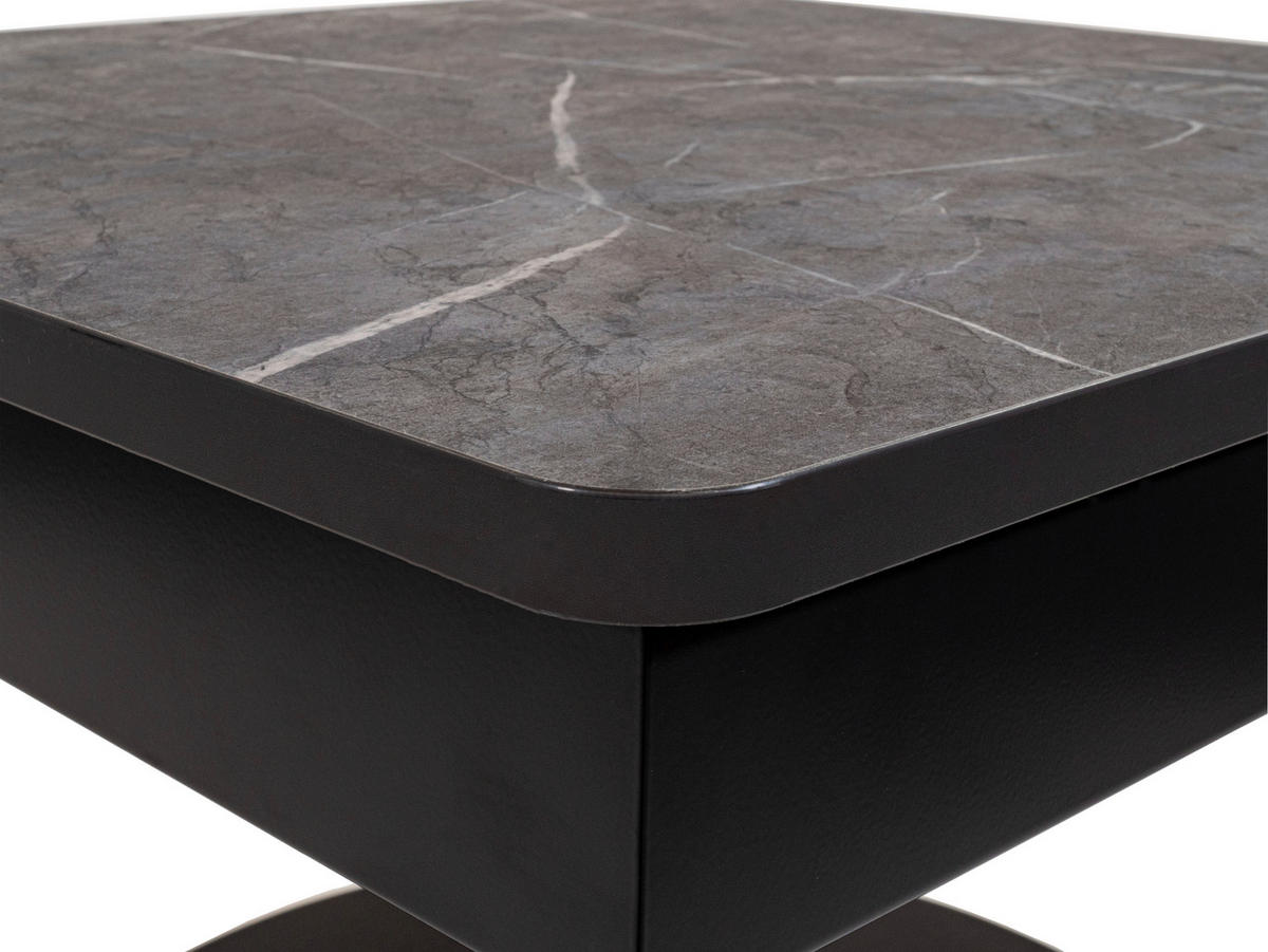 COUCHTISCH in Metall, Holzwerkstoff, Kunststoff 67/67/45-63 cm   - Anthrazit/Grau, Design, Holzwerkstoff/Kunststoff (67/67/45-63cm) - Venda