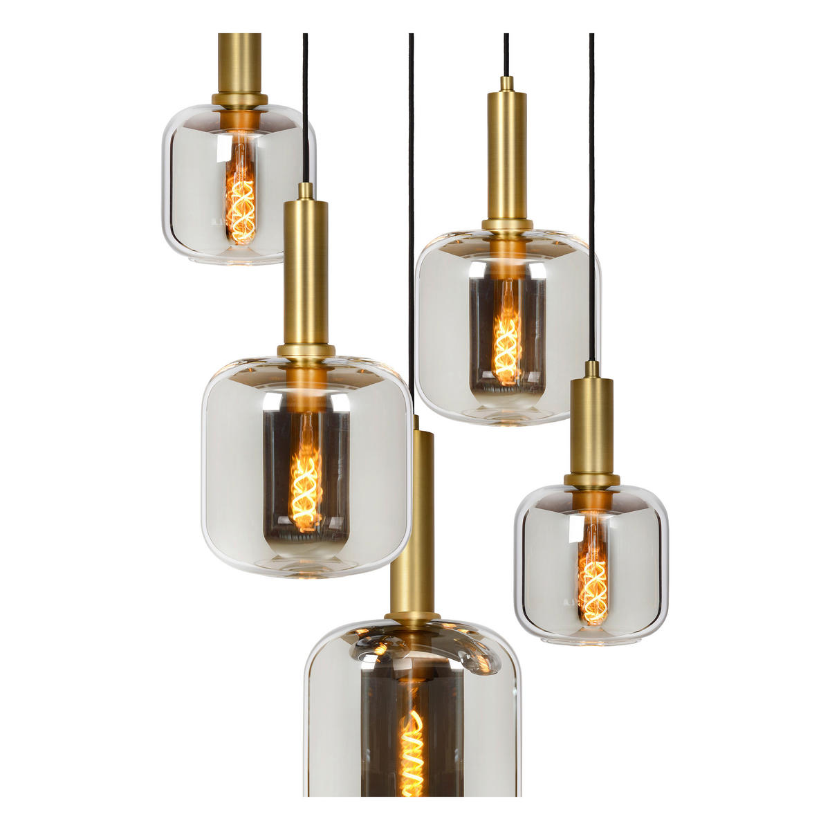 HÄNGELEUCHTE 71/180 cm  - Hellgrau, Design, Glas (71/180cm) - Lucide