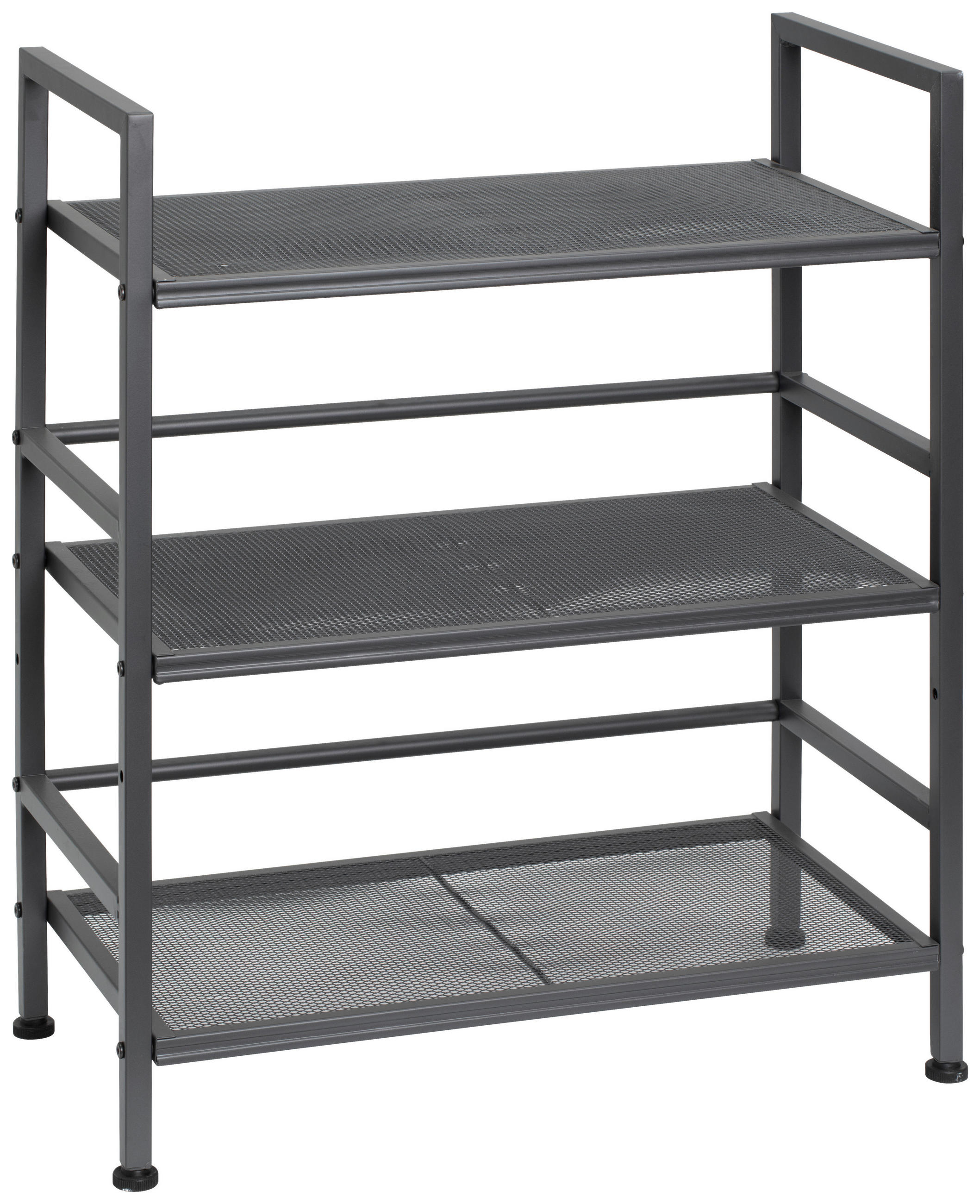 SCHUHREGAL Grau  - Weiß/Grau, MODERN, Metall (59/70/30cm) - PBJ