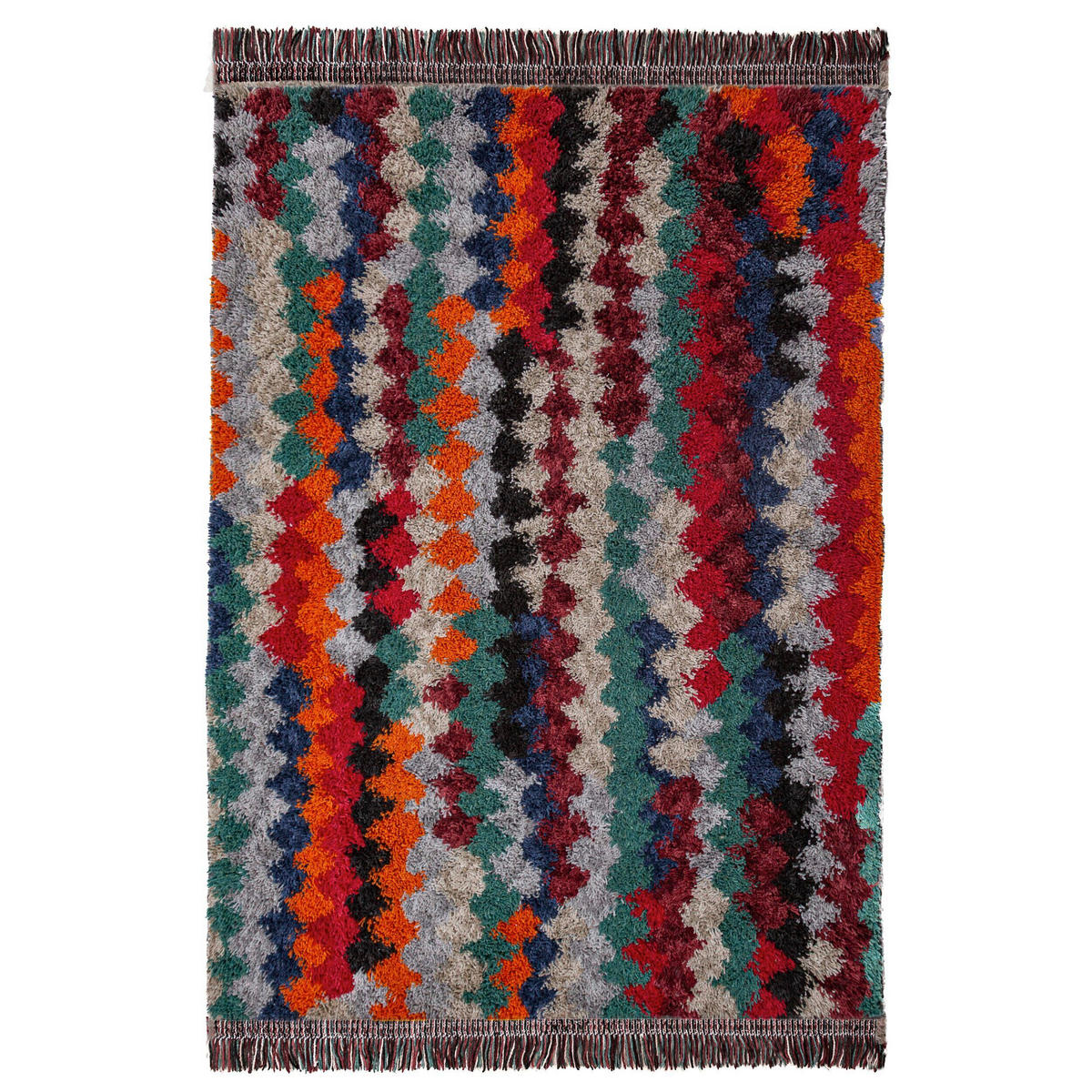 HOCHFLORTEPPICH 133/190 cm Multicolor rechteckig  - Multicolor, Basics, Kunststoff/Textil (133/190cm) - Flair Rugs
