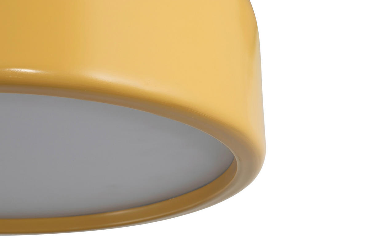 DECKENLEUCHTE 35/17.5 cm   - Braun, Design, Kunststoff/Metall (35/17.5cm) - Collet's Monde