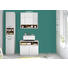 BADEZIMMER - Eichefarben/Weiß, Design, Glas/Holzwerkstoff (138/191/40cm) - Xora BADEZIMMER - Eichefarben/Weiß, Design, Glas/Holzwerkstoff (138/191/40cm) - Xora