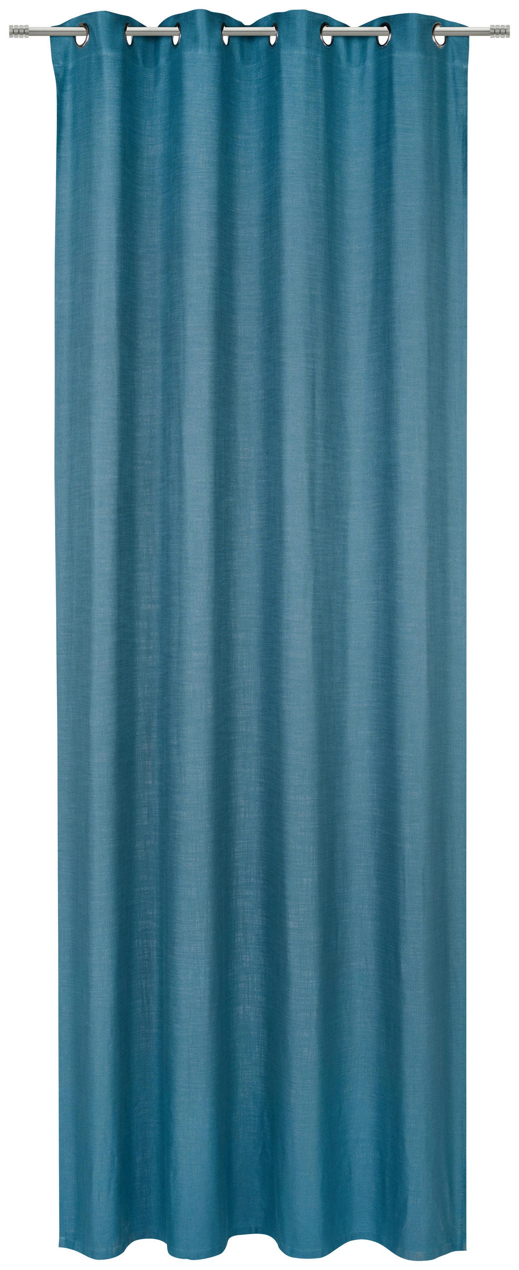 ZAVESA Z OBROČKI neprosojno 135/270 cm - modra, Basics, tekstil (135/270cm) - Esposa