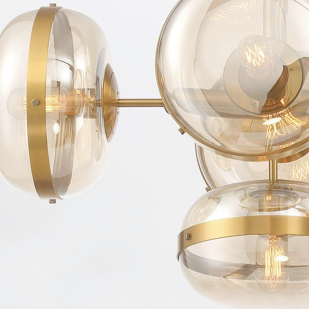PENDELLEUCHTE   80 cm  - Messingfarben, Konventionell, Glas/Metall (80cm) - Elstead Lighting