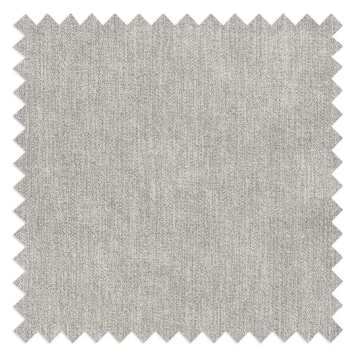 ECKSOFA in Webstoff Silberfarben  - Silberfarben, Konventionell, Textil/Metall (260/82/182cm) - Trendmanufaktur