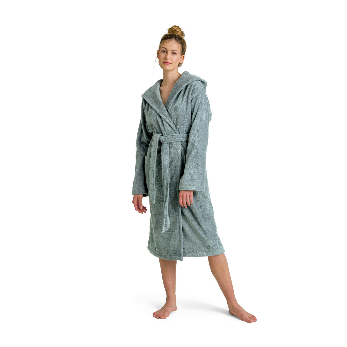 BADEMANTEL S Unisex  - Mintgrün, Basics, Textil (Snull) - Moeve