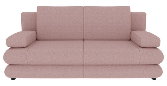 SCHLAFSOFA  in Mikrofaser Rosa  - Schwarz/Rosa, KONVENTIONELL, Kunststoff/Textil (212/93/90cm) - Carryhome