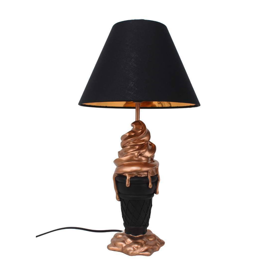 SCULPTURĂ - auriu/negru, Basics, plastic/textil (26/26/47,5cm)