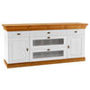 SIDEBOARD  in 185/85/45 cm  - Bernsteinfarben/Weiß, ROMANTIK / LANDHAUS, Glas/Holz (185/85/45cm) - Boxxx