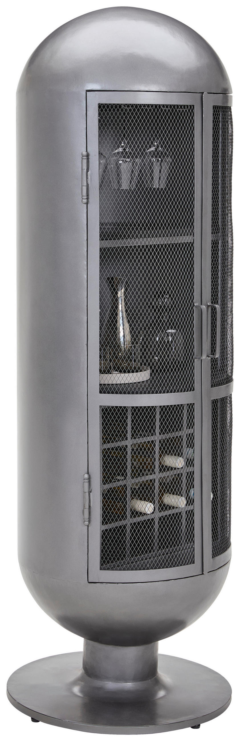 BARSCHRANK in Grau  - Grau, LIFESTYLE, Holz/Metall (60/190/60cm) - Landscape