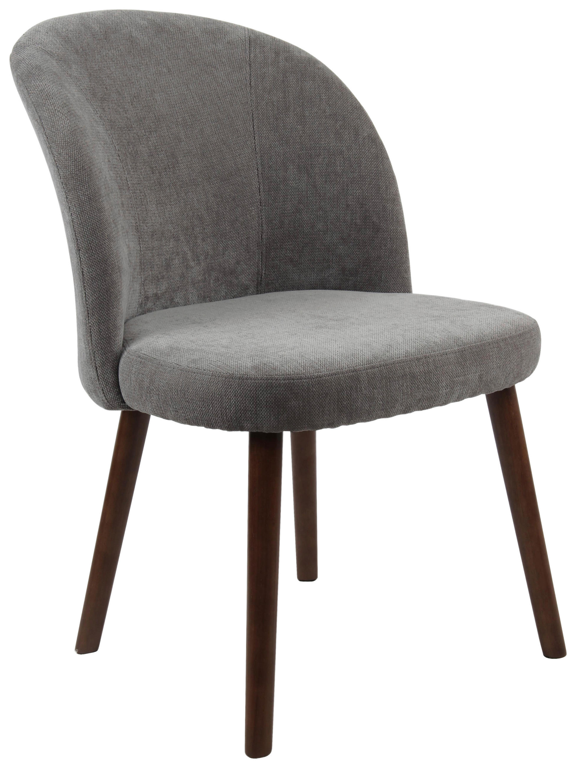STOLICA  siva  drvo, metal, tekstil      - siva/boje hrasta, Moderno, drvo/metal (53/87/58cm) - Livetastic
