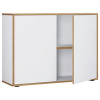 AKTENSCHRANK 100/74/33 cm  - Honigeiche/Weiss, Design, Holzwerkstoff (100/74/33cm) - MID.YOU