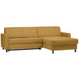 ECKSOFA  in Webstoff Honig  257/165 cm  - Schwarz/Honig, Design, Kunststoff/Textil (257/165cm) - Xora