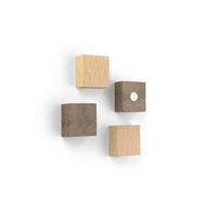 MAGNETSET  - Braun, Basics, Holz (1,9/1,9/0,8cm)