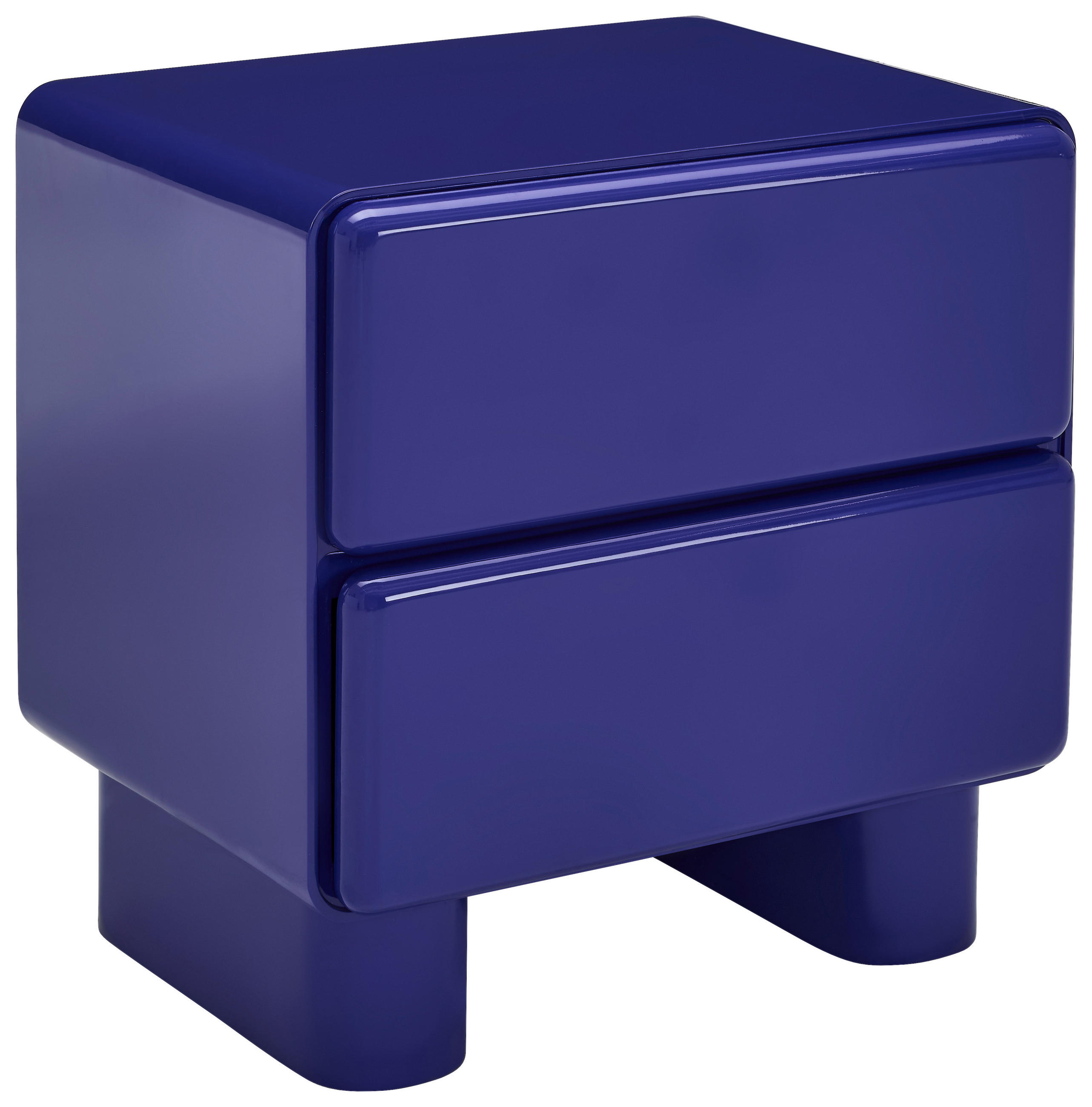 NACHTSCHRANK 56,5/56,5/42,5 cm, Blau,  - Blau, Design, Holzwerkstoff (56,5/56,5/42,5cm) - Novel
