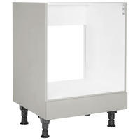 HERDUMBAUSCHRANK 60/87/56 cm  in Grau  - Grau, MODERN, Holzwerkstoff (60/87/56cm) - Nobilia