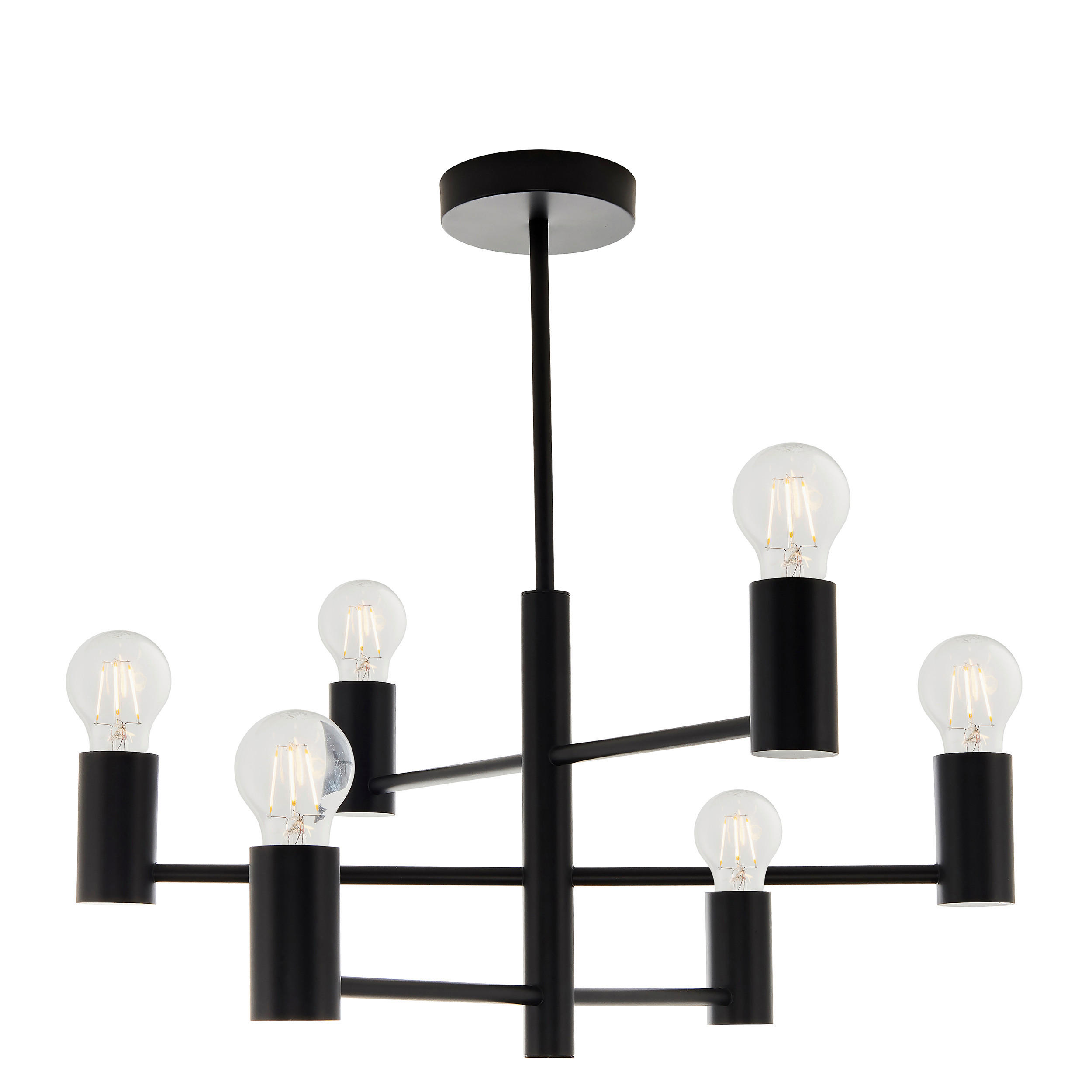 HÄNGELEUCHTE 55.3/53.4 cm  - Schwarz, Design, Metall (55.3/53.4cm) - ENDON