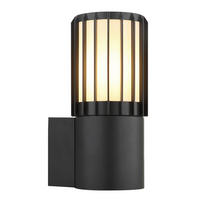 AUSSENLEUCHTE Mervin 9/12,5/20 cm  - Anthrazit/Opal, Design, Kunststoff/Metall (9/12,5/20cm) - Globo