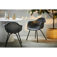 ZAHRADNÍ KŘESLO, kov, plast - antracitová, Design, kov/plast (62,3/78,3/62,7cm) - Ambia Garden